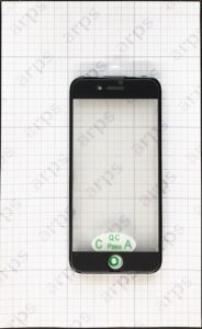 iPhone7 リペア用ガラス ベゼルフレーム・OCA一体型 黒