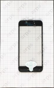 iPhone7 リペア用ガラス ベゼルフレーム・OCA一体型 黒