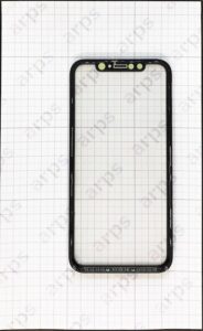 iPhoneXR リペア用ガラス ベゼルフレーム・OCA一体型 黒
