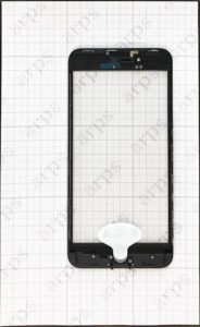 iPhone8Plus リペア用ガラス ベゼルフレーム・OCA一体型 黒