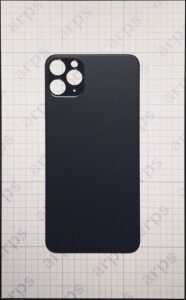 iPhone11Promax バックガラス (レンズ部拡張版) スペースグレイ