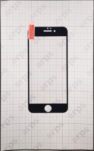iPhone6, 6s 共通 強化ガラス ハード全面 黒
