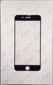 iPhone7Plus, 8Plus 共通 強化ガラス ハード全面 黒