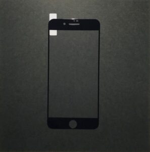 iPhone7Plus, 8Plus 共通 強化ガラス ハード全面 黒