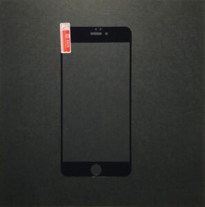 iPhone6Plus, 6sPlus 共通 強化ガラス ハード全面 黒