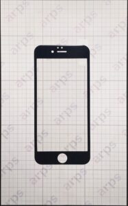 iPhone6, 6s 共通 強化ガラス ソフト全面(3D曲面) 黒