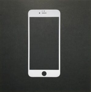 iPhone6Plus, 6sPlus 共通 強化ガラス ソフト全面(3D曲面) 白