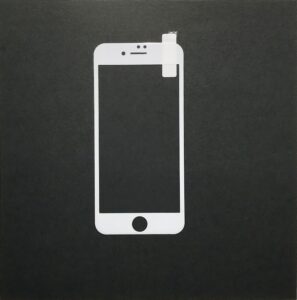 iPhone7, 8 共通 強化ガラス ソフト全面(3D曲面) 白