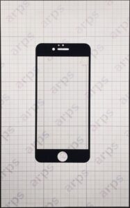 iPhone6, 6s 共通 強化ガラス アンチグレア 指紋防止 黒