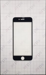 iPhone7, 8 共通 強化ガラス アンチグレア 指紋防止 黒