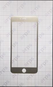 iPhone6Plus, 6sPlus 共通 カラー強化ガラス ソフト全面(3D曲面) 金