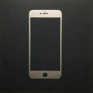 iPhone6Plus, 6sPlus 共通 カラー強化ガラス ソフト全面(3D曲面) 金