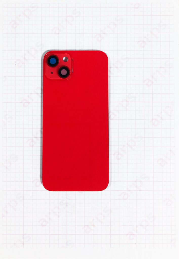 iPhone14Plus バックガラス (アウトカメラレンズ付き) 赤