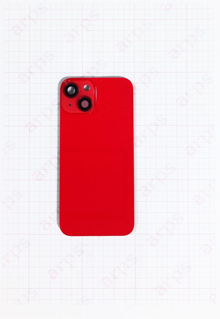 iPhone14 バックガラス (アウトカメラレンズ付き) 赤
