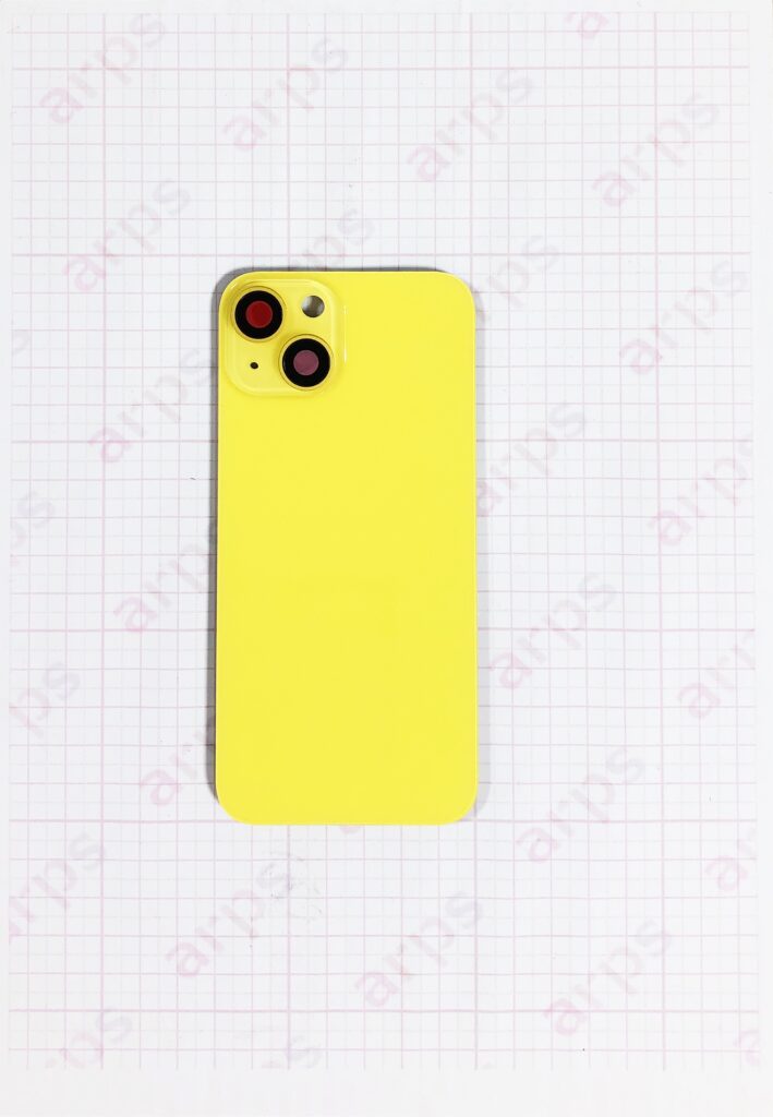 iPhone14 バックガラス (アウトカメラレンズ付き) 黄