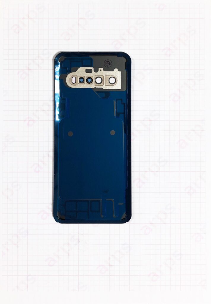 LG V60 ThinQ 5G  L51A バックパネル  ブルー (アウトカメラレンズ付き)