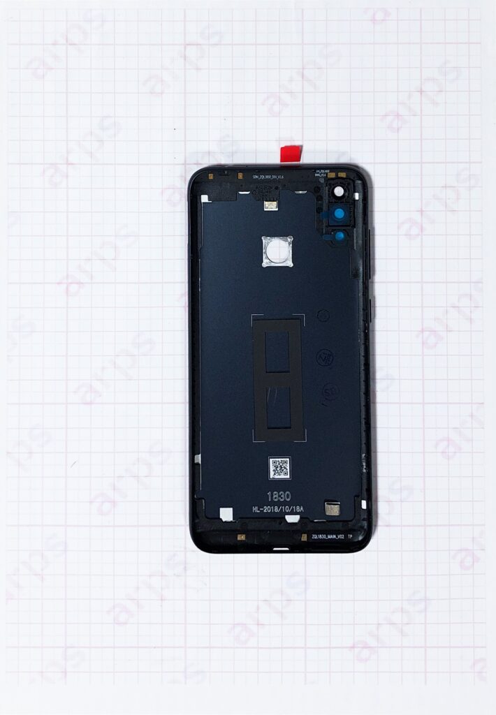 ZenFoneMaxM2 (ZB633KL) バックパネル ミッドナイトブラック (アウトカメラレンズ付き)