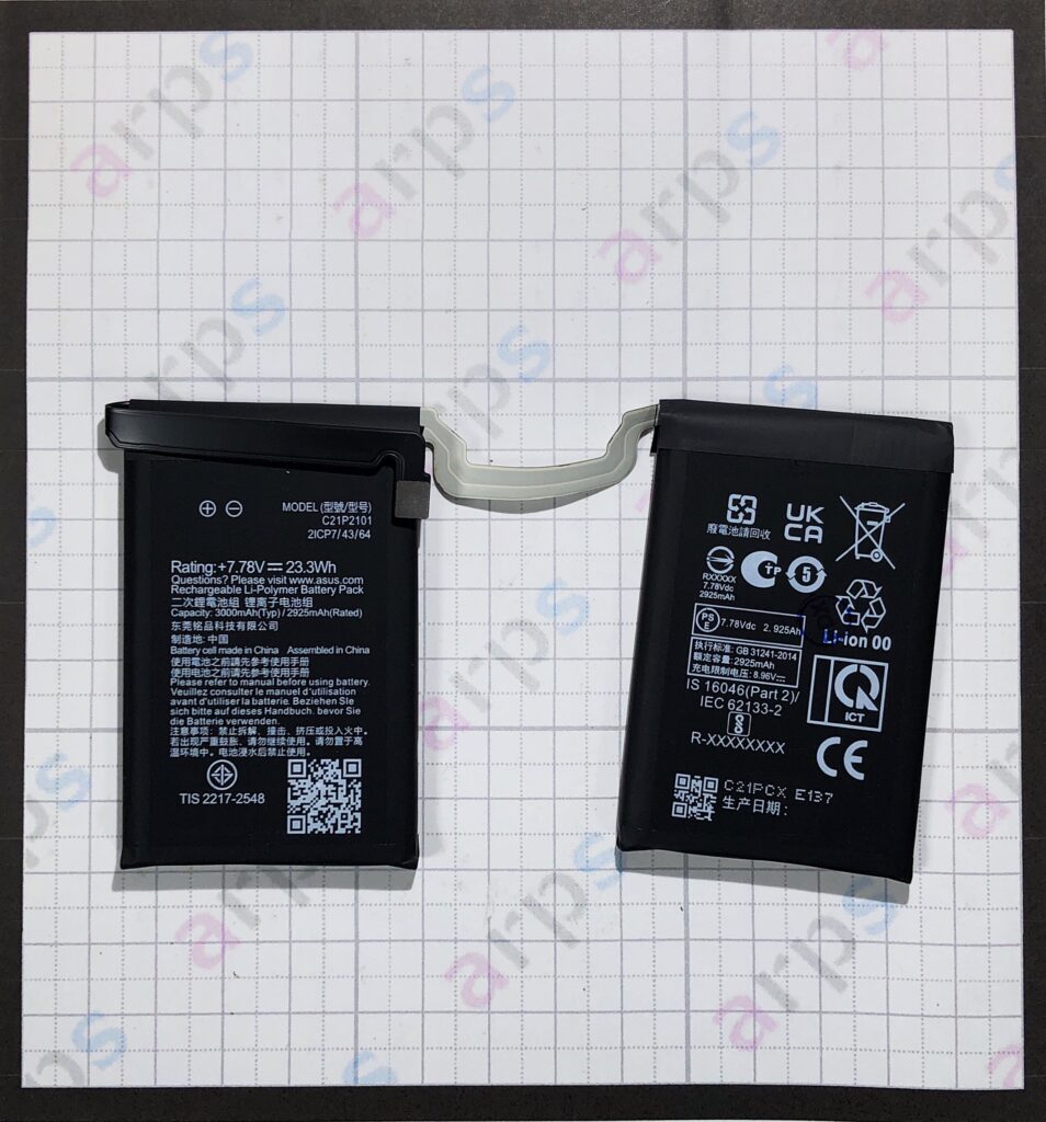 AsusRogPhone6, 6Pro, 6D, 6D Ultimate, 7, 7 Ultimate (AI2201/AI2203/AI2205) 共通 バッテリー <C21P2101>
