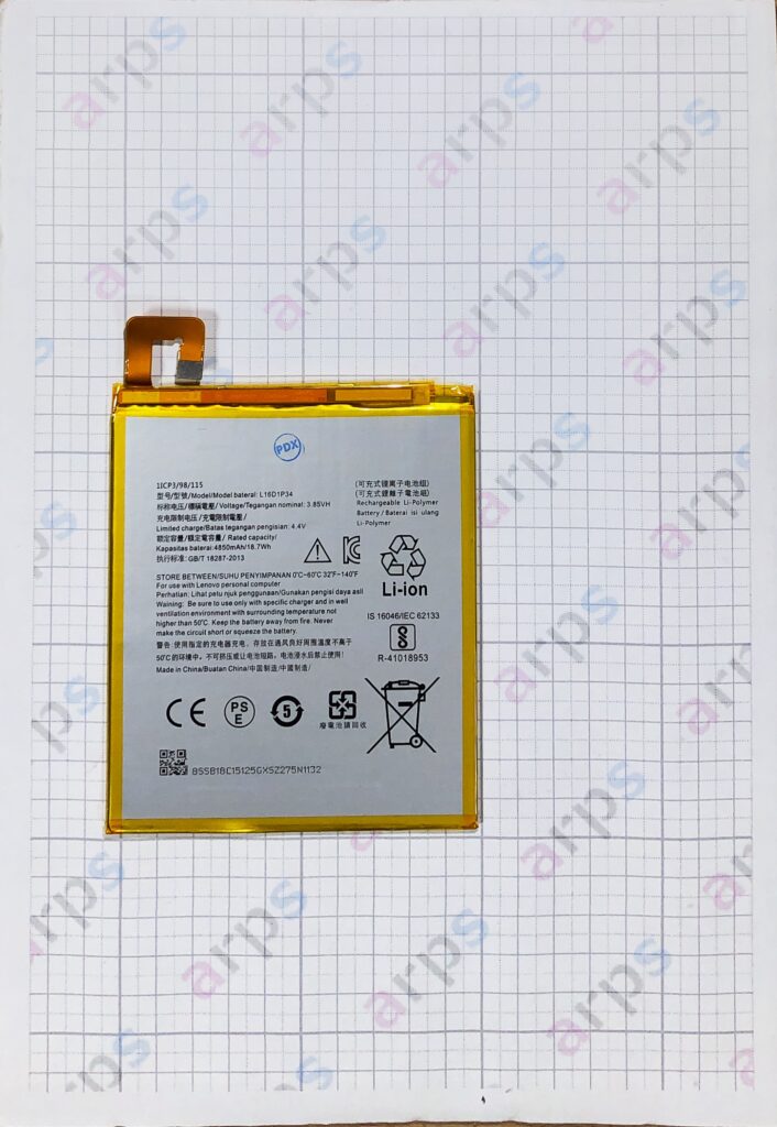 Lenovo Tab4 8 (TB-8504), Tab4 8Plus (TB-8704) 共通 バッテリー <L16D1P34>