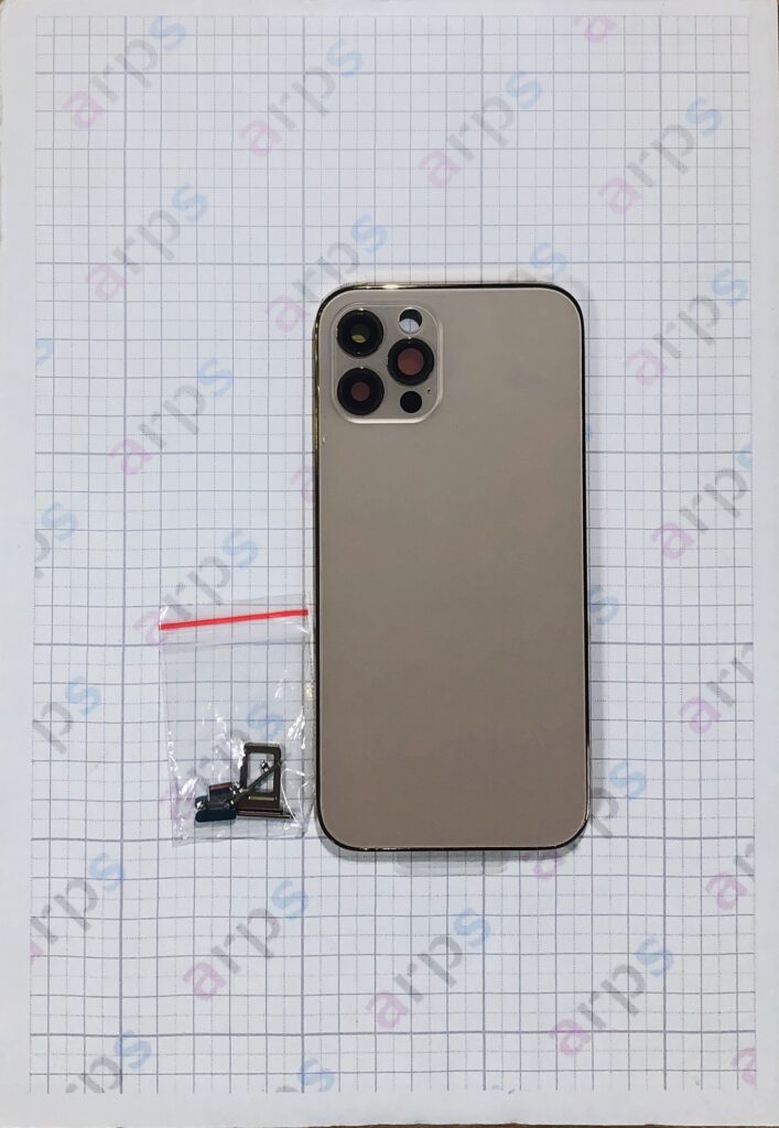 iPhone12Pro バックパネル (フレーム一体型) ゴールド
