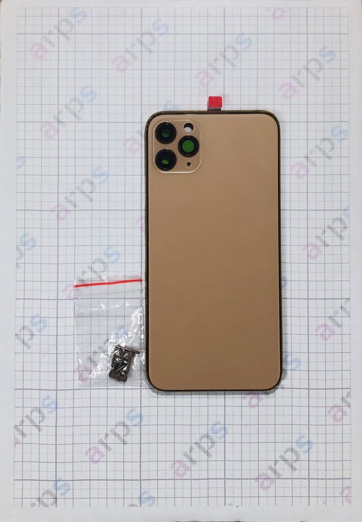 iPhone11Promax バックパネル (フレーム一体型) ゴールド