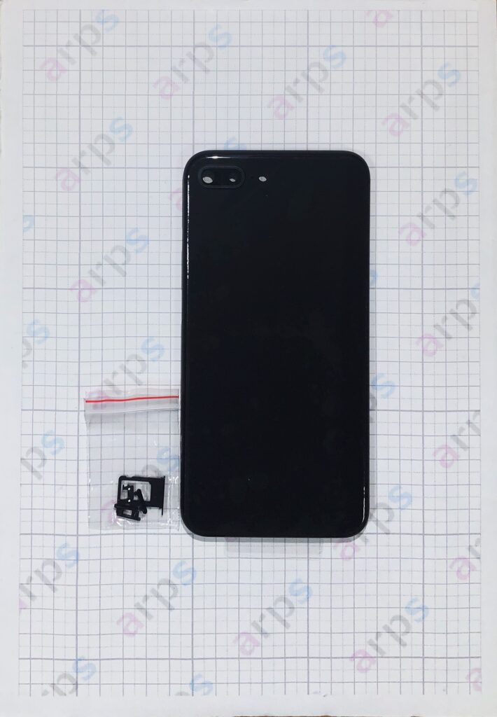 iPhone8Plus バックパネル (フレーム一体型) 黒
