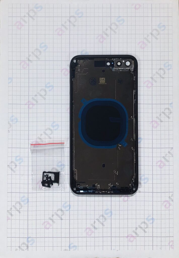 iPhone8Plus バックパネル (フレーム一体型) 黒