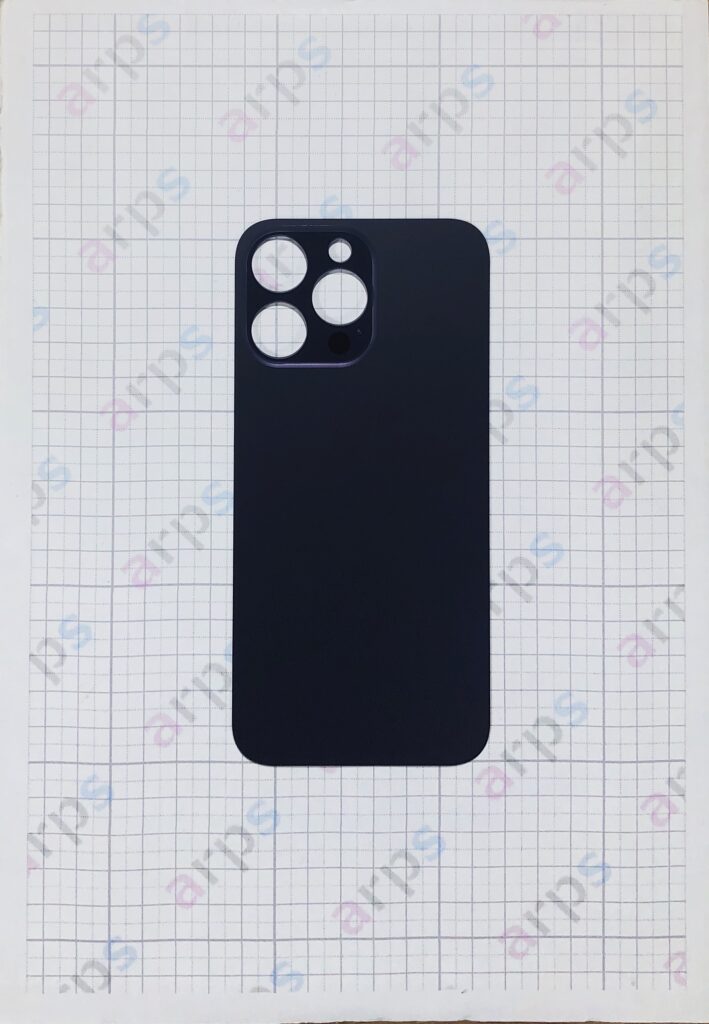 iPhone14ProMax バックガラス (レンズ部拡張版) 紫